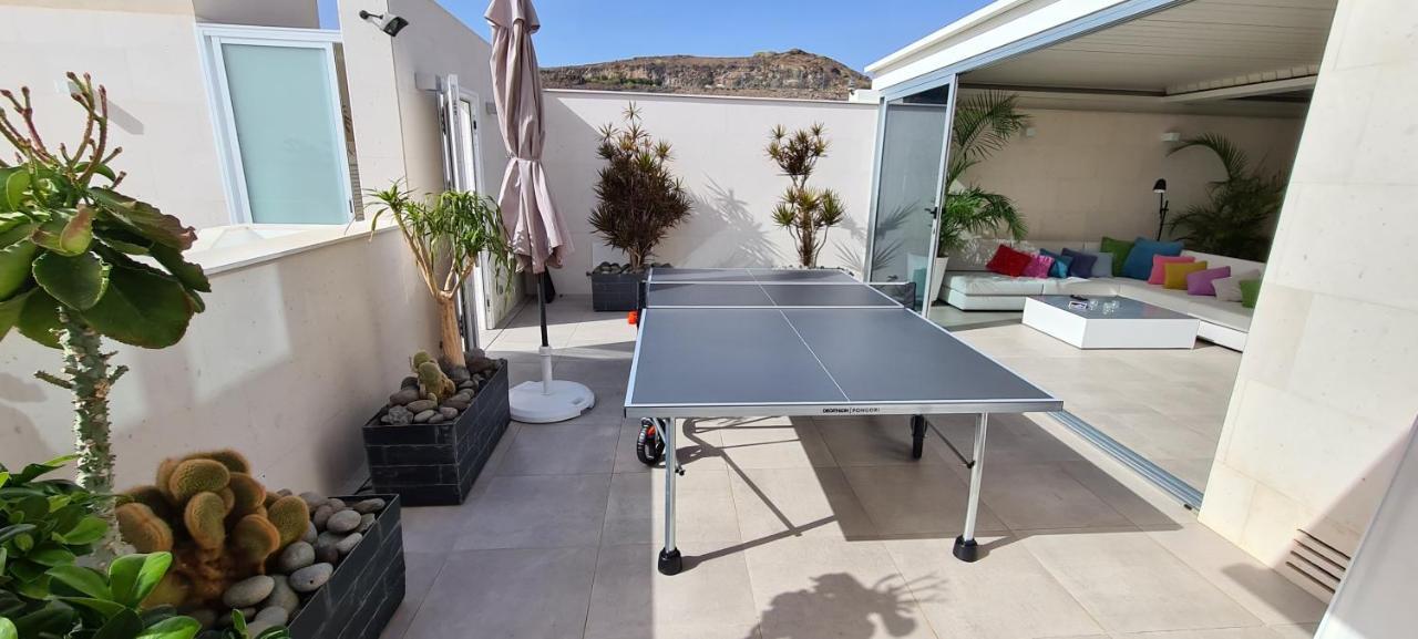 Luxury Villa Morelli With Seaview & Heated Pool Maspalomas  Exteriér fotografie